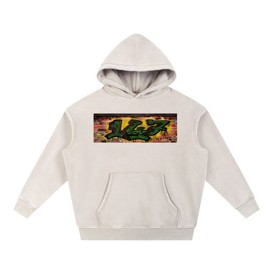 Snow Wash Fleece Oversize Hoodie